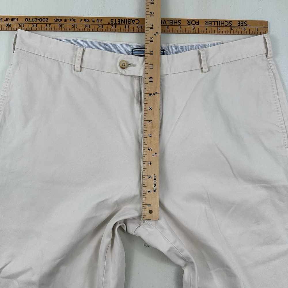 VTG Peter Millar 100% Pima Cotton Chino Pants Men 38x32 Cream Khaki Classic Peru - Picture 6 of 13